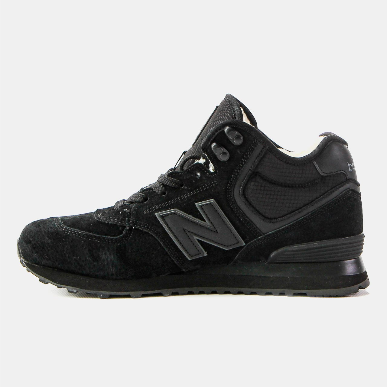 New Balance 574 High Black (хутро)