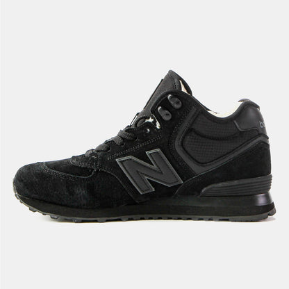 New Balance 574 High Black (хутро)