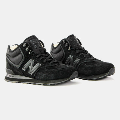 New Balance 574 High Black (хутро)