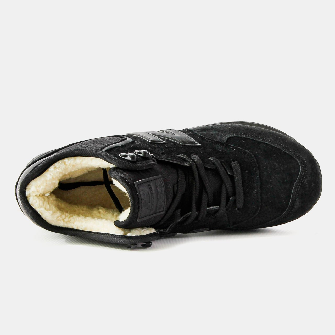 New Balance 574 High Black (хутро)