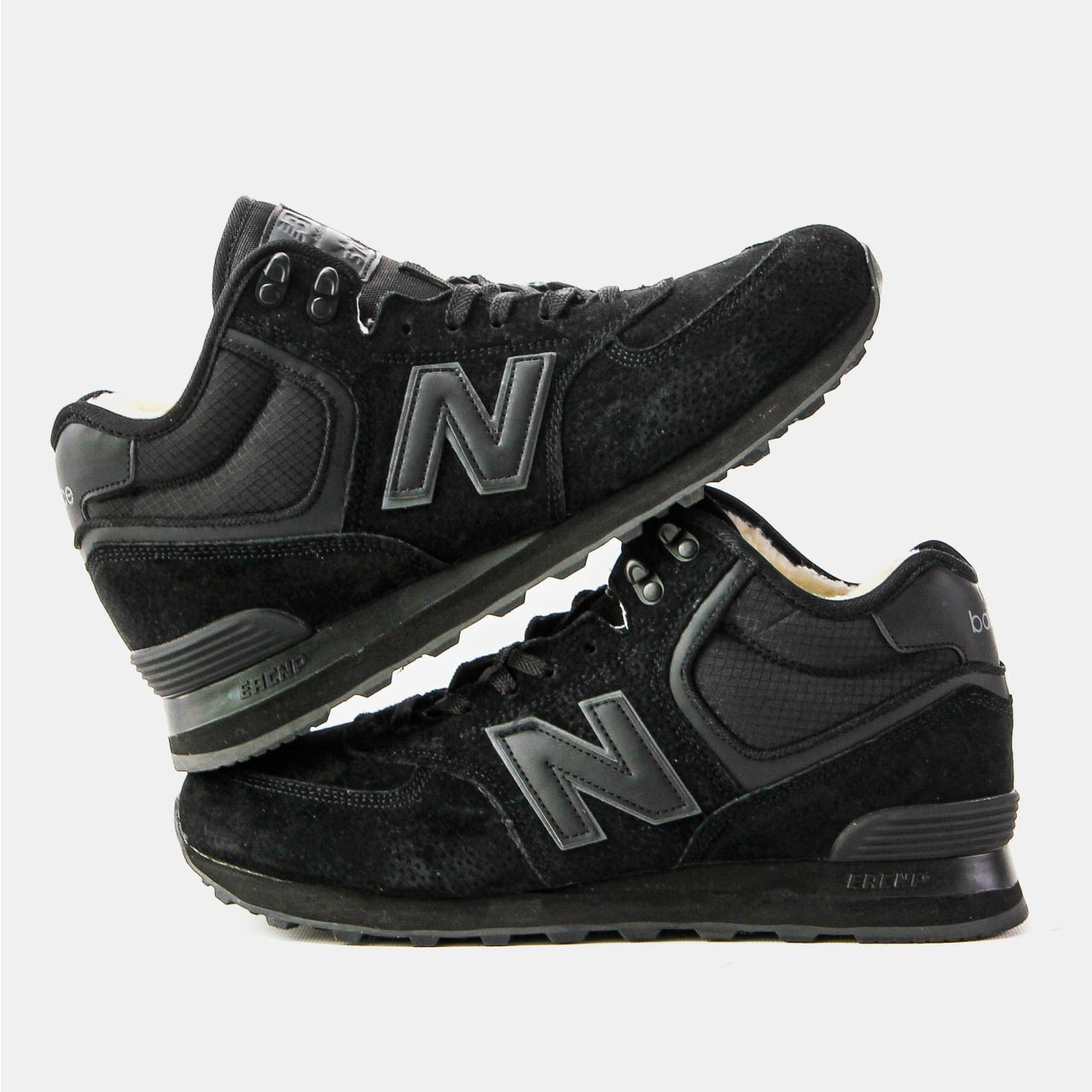 New Balance 574 High Black (хутро)