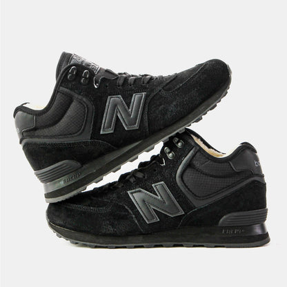 New Balance 574 High Black (хутро)