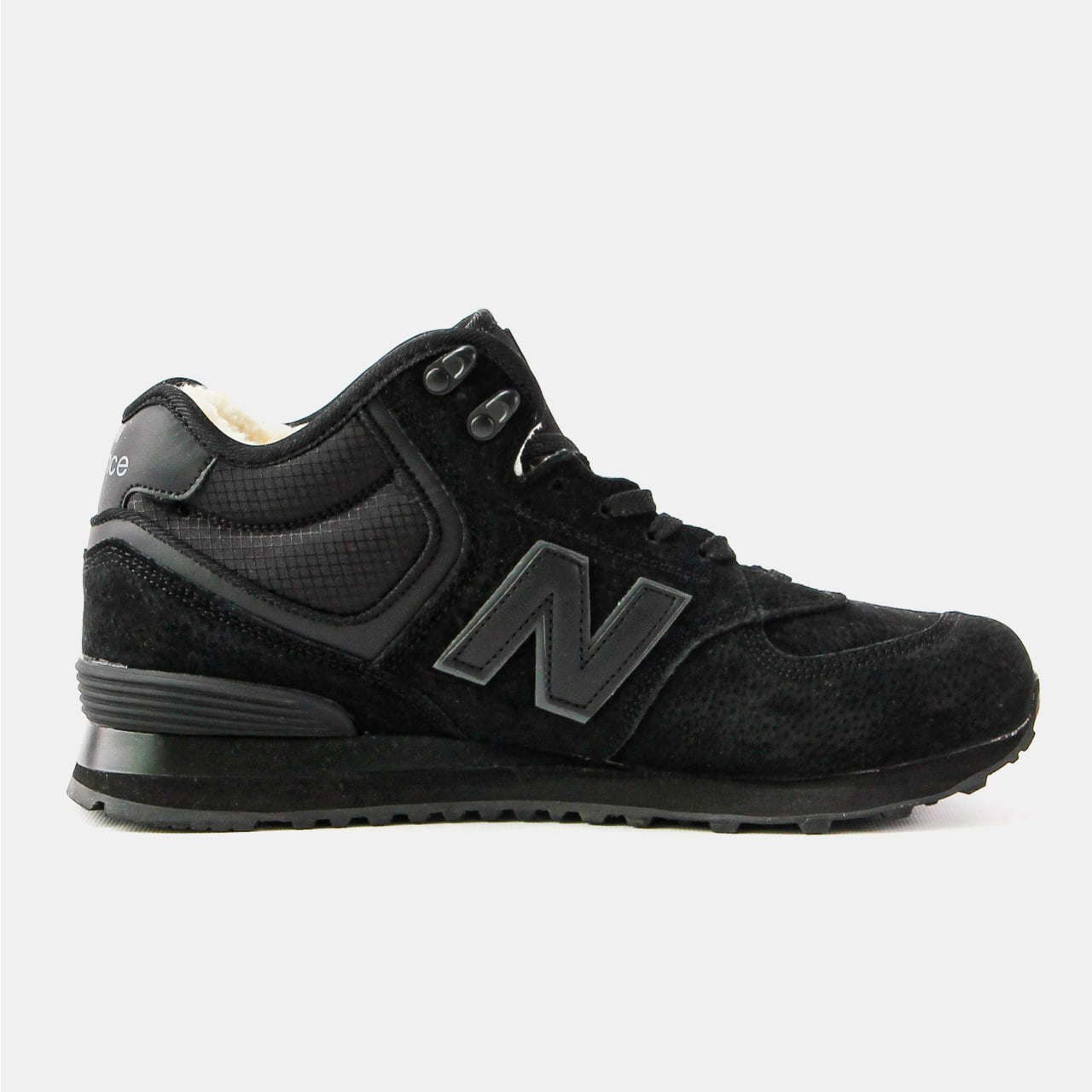 New Balance 574 High Black (хутро)
