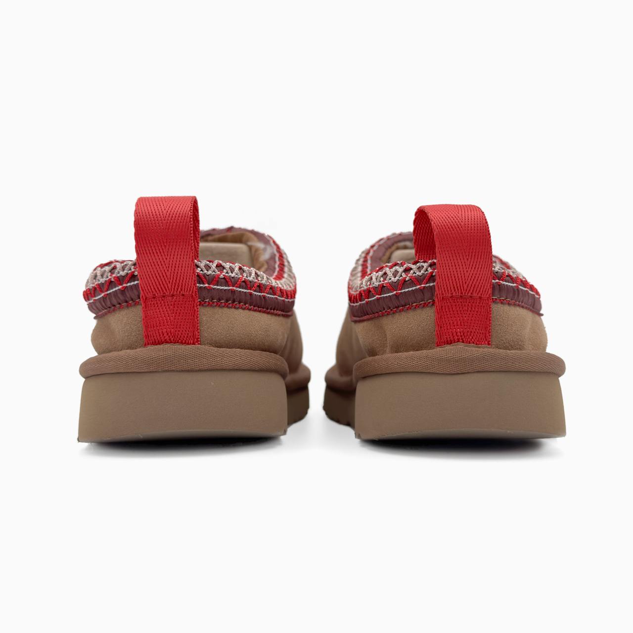 UGG Tasman Chestnut (червона вишивка)