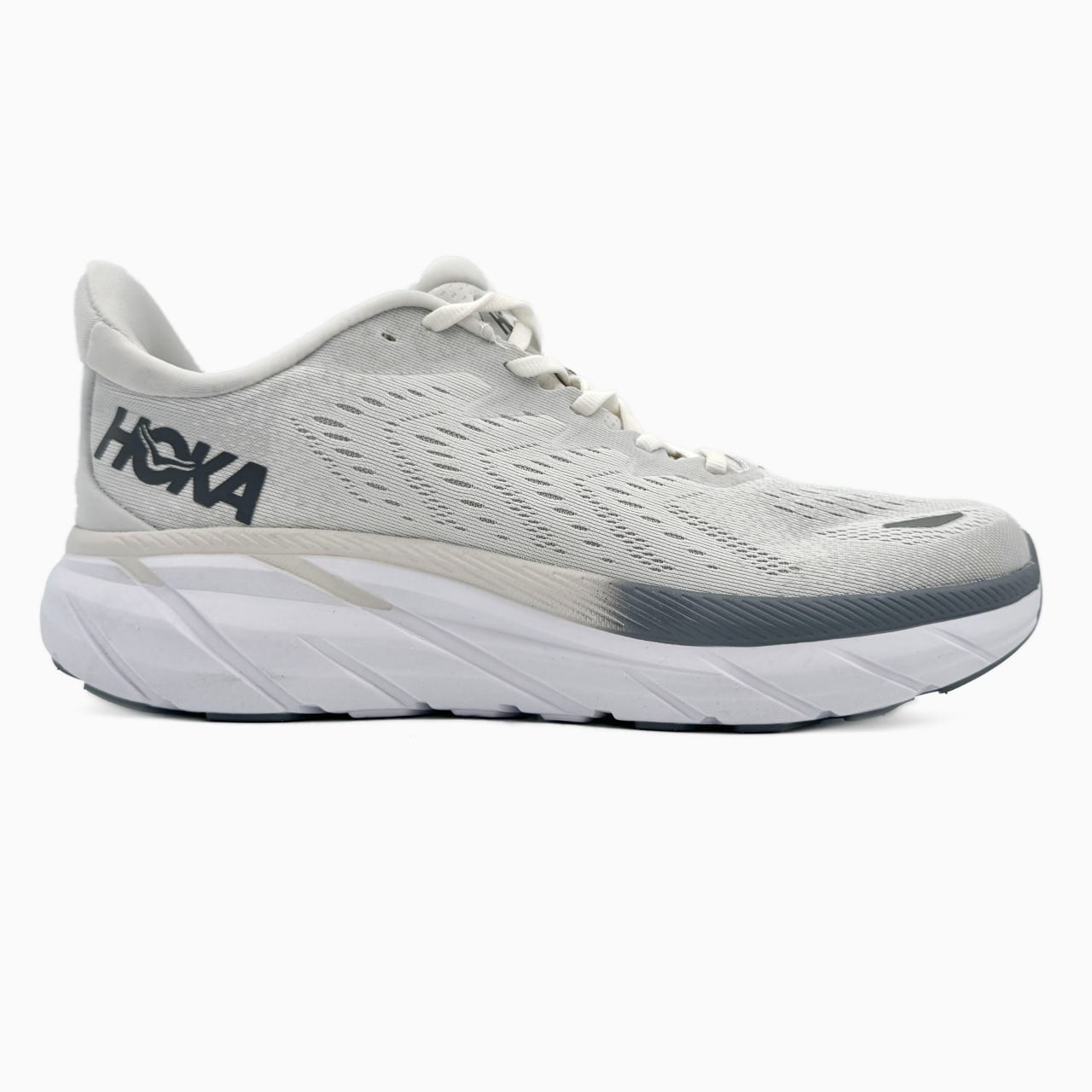 Hoka Clifton 8 White Grey