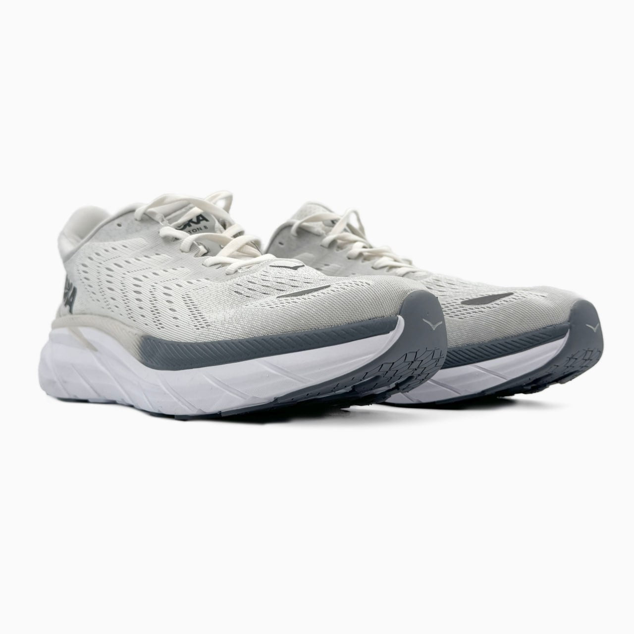 Hoka Clifton 8 White Grey