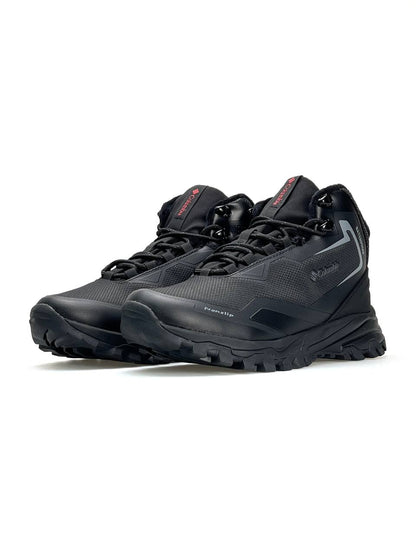 Columbia Trailstorm Black Red Fur