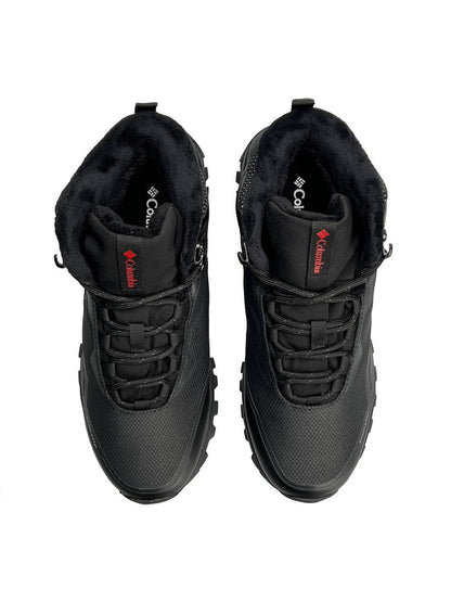 Columbia Trailstorm Black Red Fur