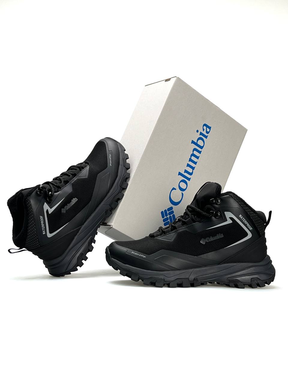 Columbia Trailstorm Black Grey Fur