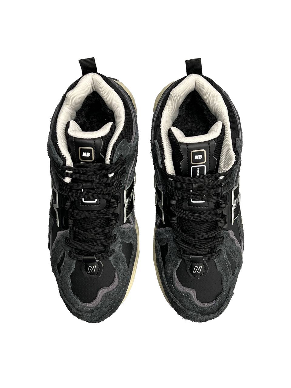 New Balance 1906D Black Grey Beige Fur