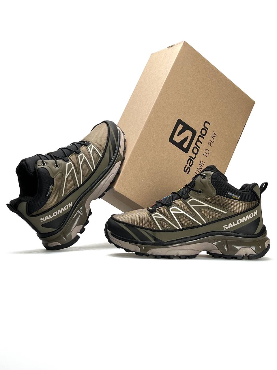 Salomon XT-6 Khaki Brown Fur