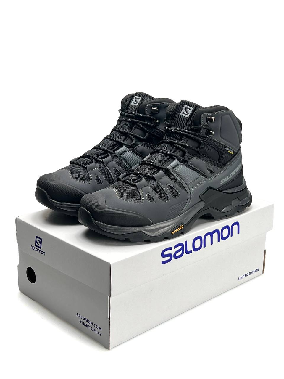 Salomon Quest 4 Gore-Tex Grey Black Fur