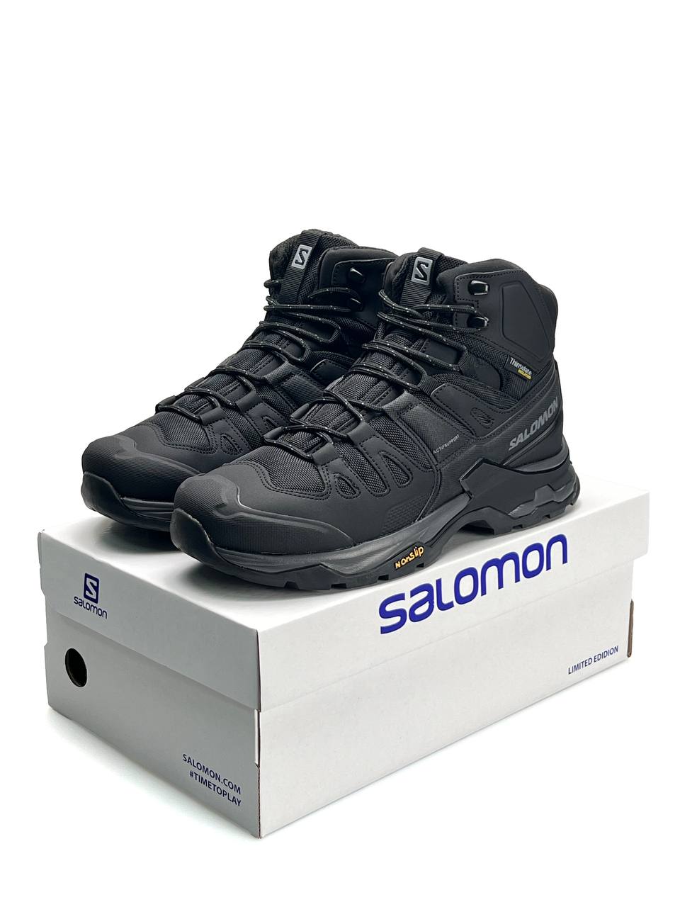 Salomon Quest 4 Gore-Tex Black Grey Fur