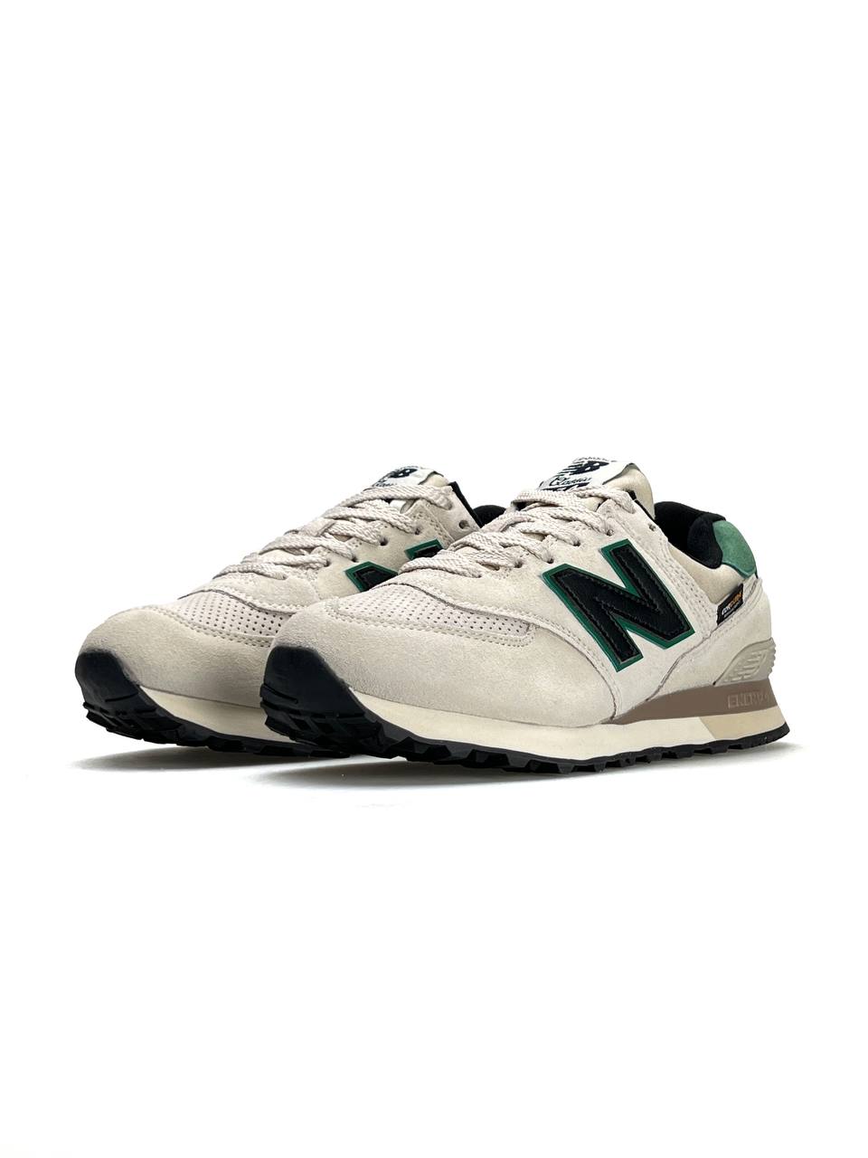 New Balance 574 Beige Black Green Cordura
