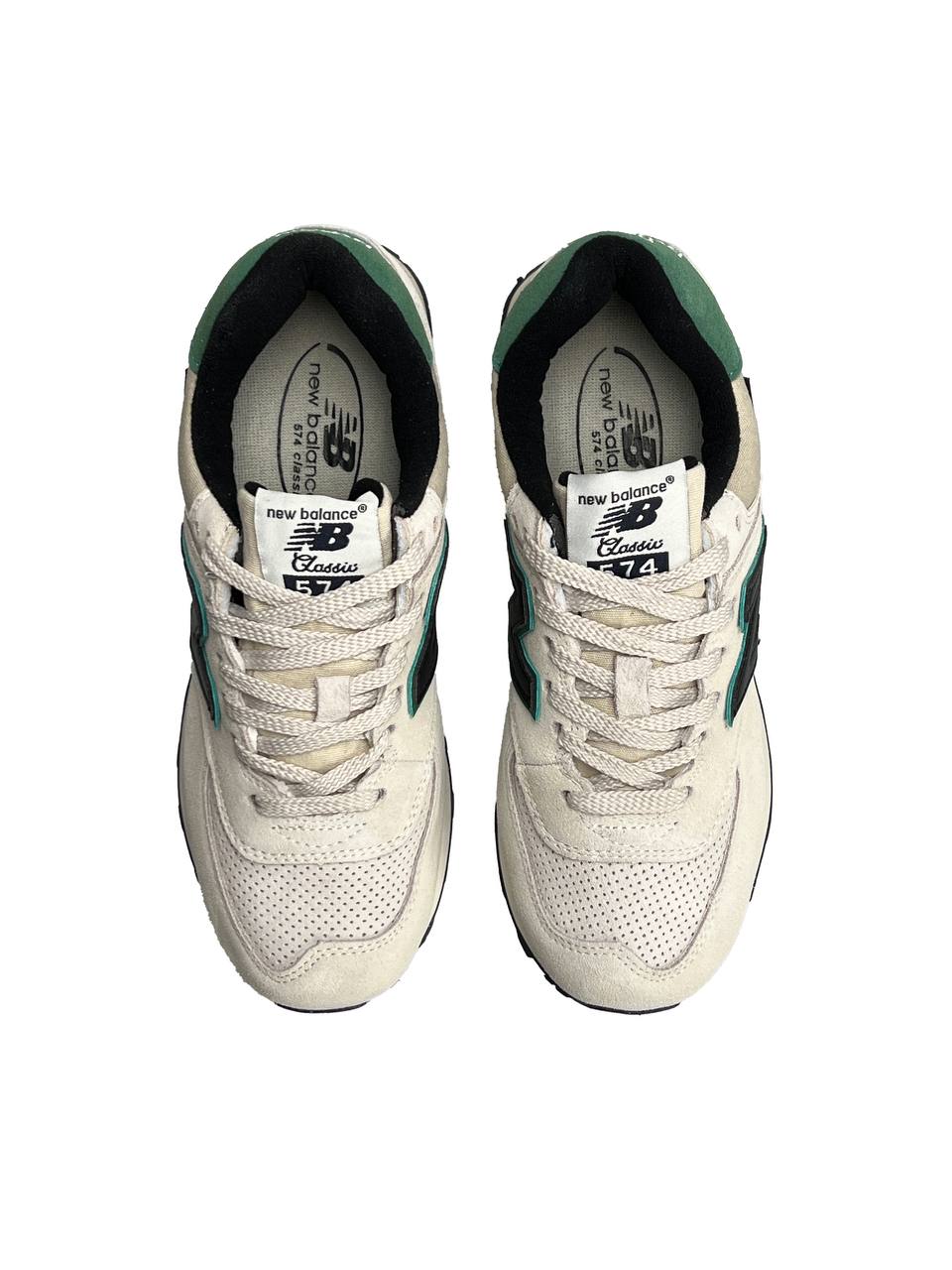 New Balance 574 Beige Black Green Cordura