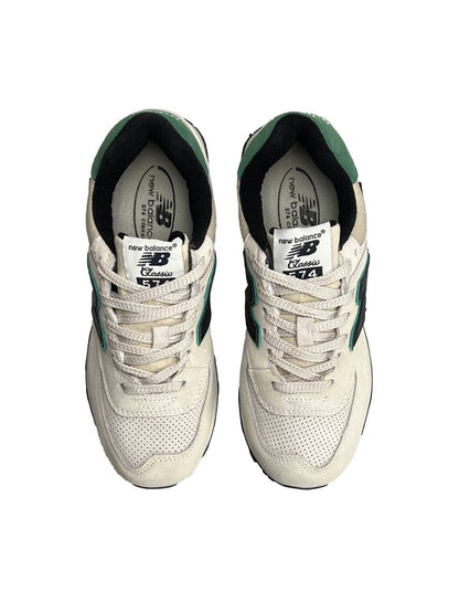 New Balance 574 Beige Black Green Cordura