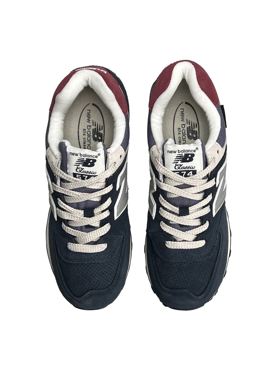 New Balance 574 Navy Wine