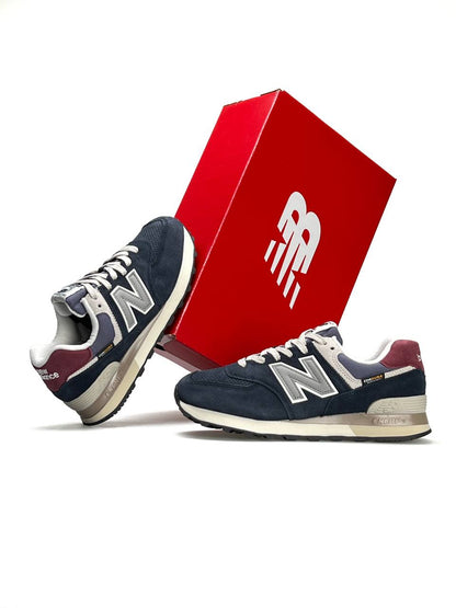 New Balance 574 Navy Wine