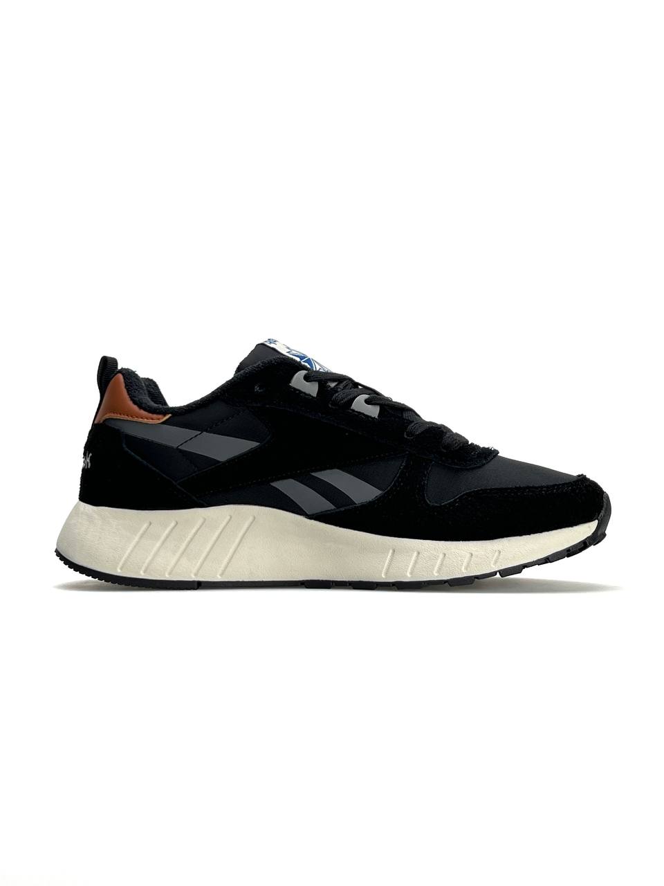 Reebok Classic Leather Hexalite Black Grey Beige