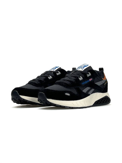 Reebok Classic Leather Hexalite Black Grey Beige