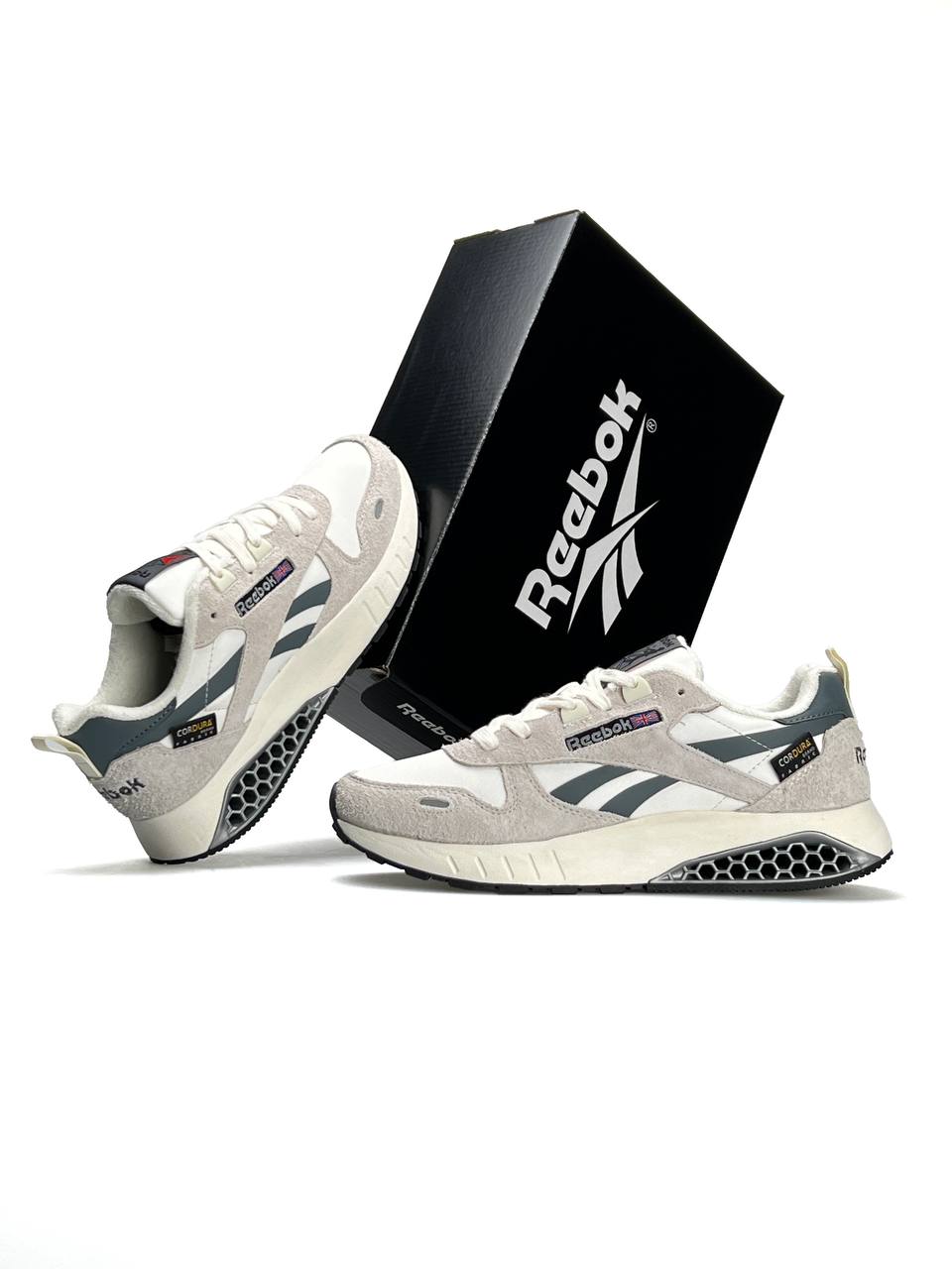 Reebok Classic Leather Hexalite White Grey Beige