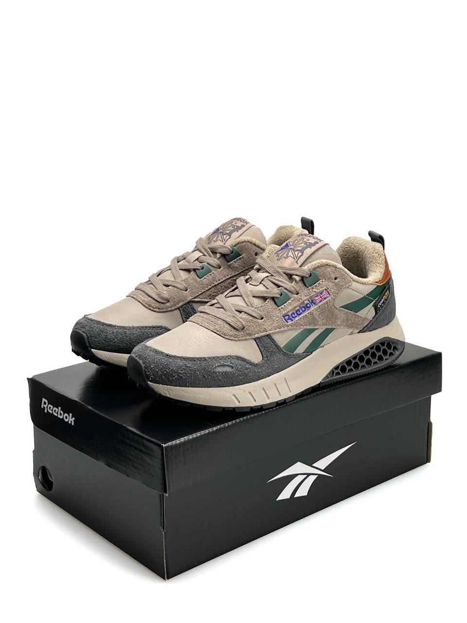 Reebok Classic Leather Hexalite Brown Grey Green