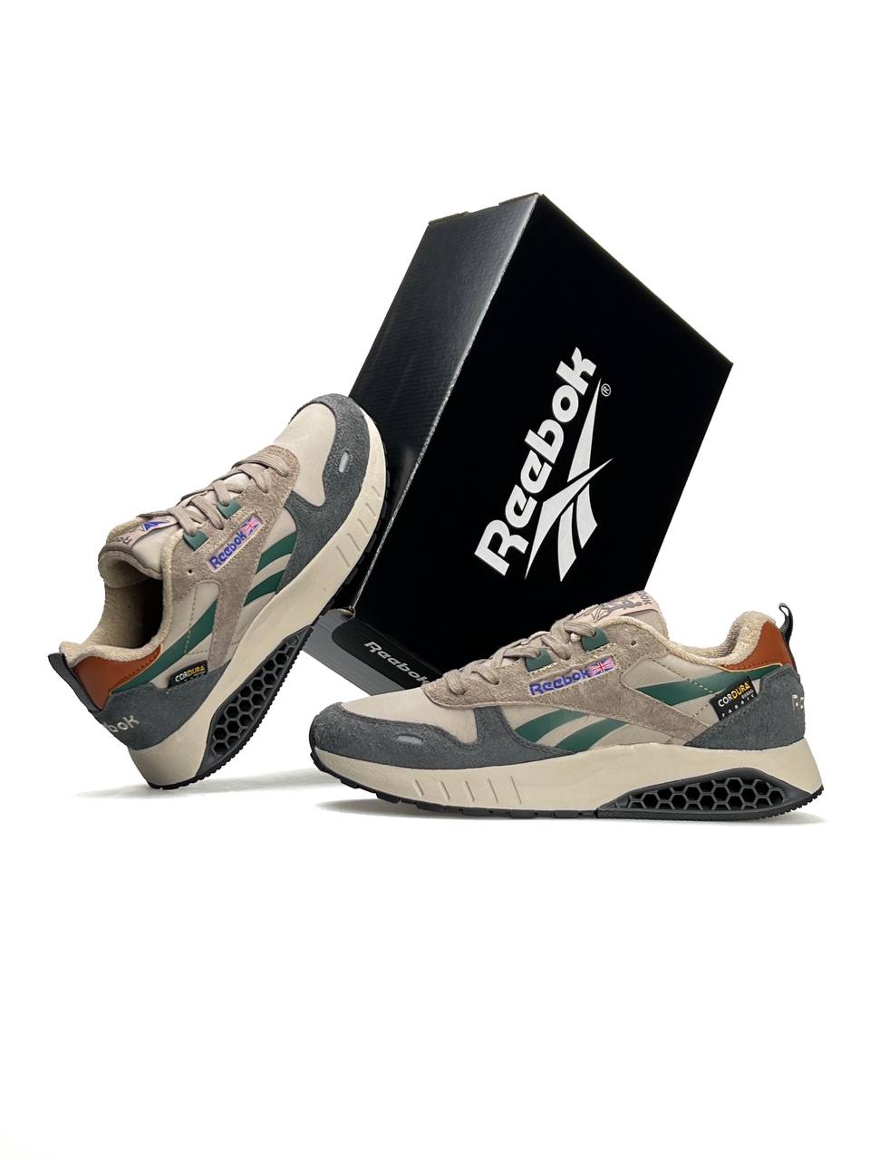 Reebok Classic Leather Hexalite Brown Grey Green