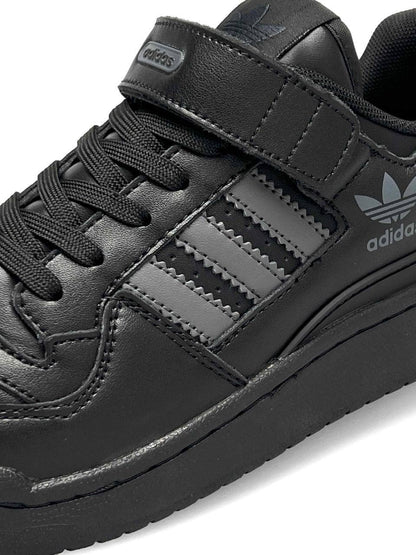Adidas Forum 84 Low Black Grey Leather