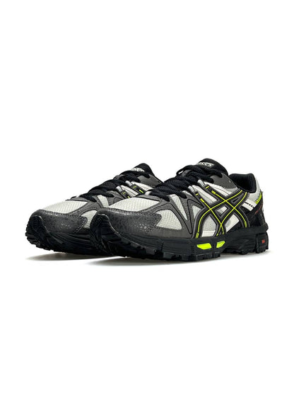ASICS Gel-Kahana 8 Grey White Black Neon Lines