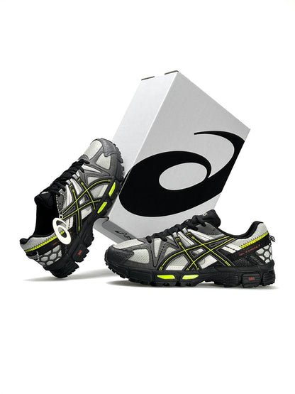 ASICS Gel-Kahana 8 Grey White Black Neon Lines