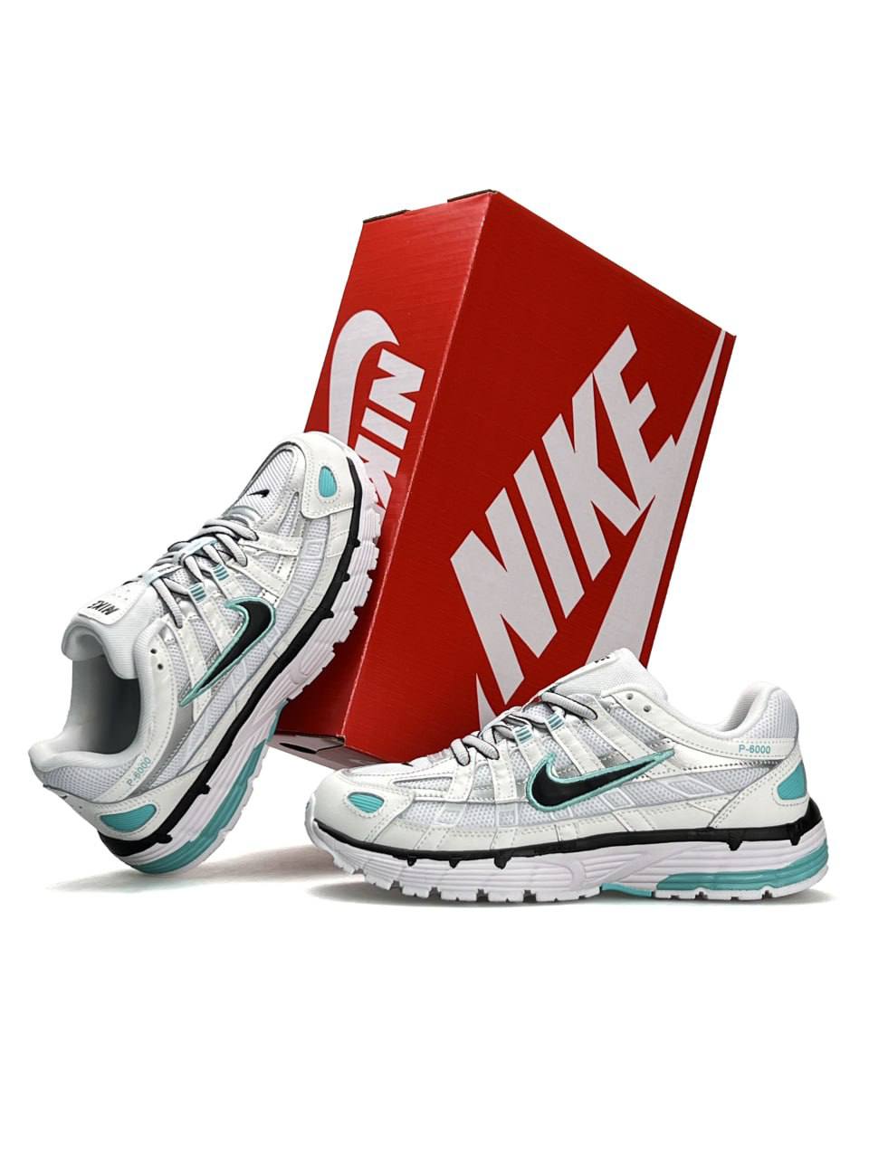 Nike P-6000 White Black Mint