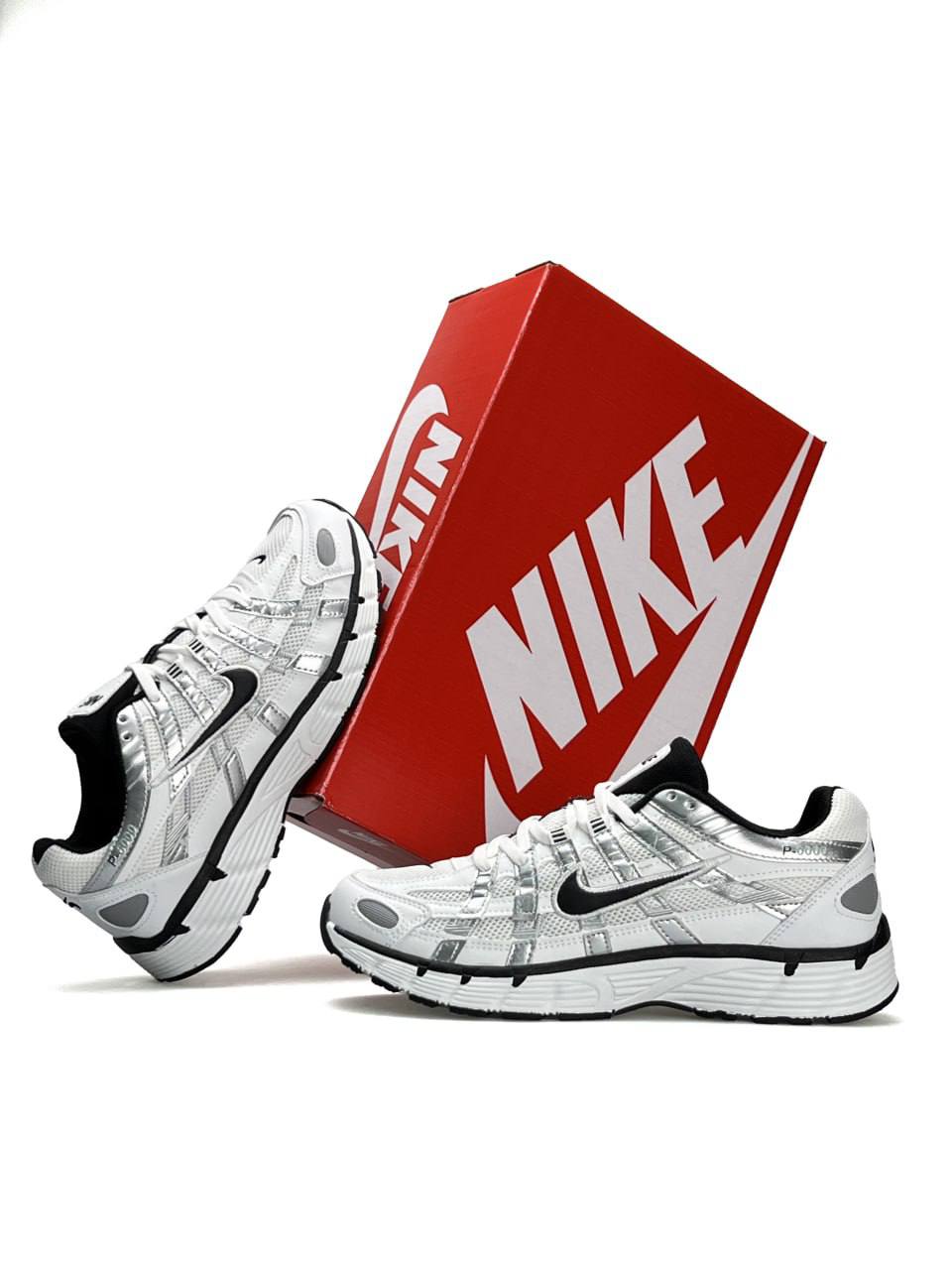 Nike P-6000 Reflective White Silver