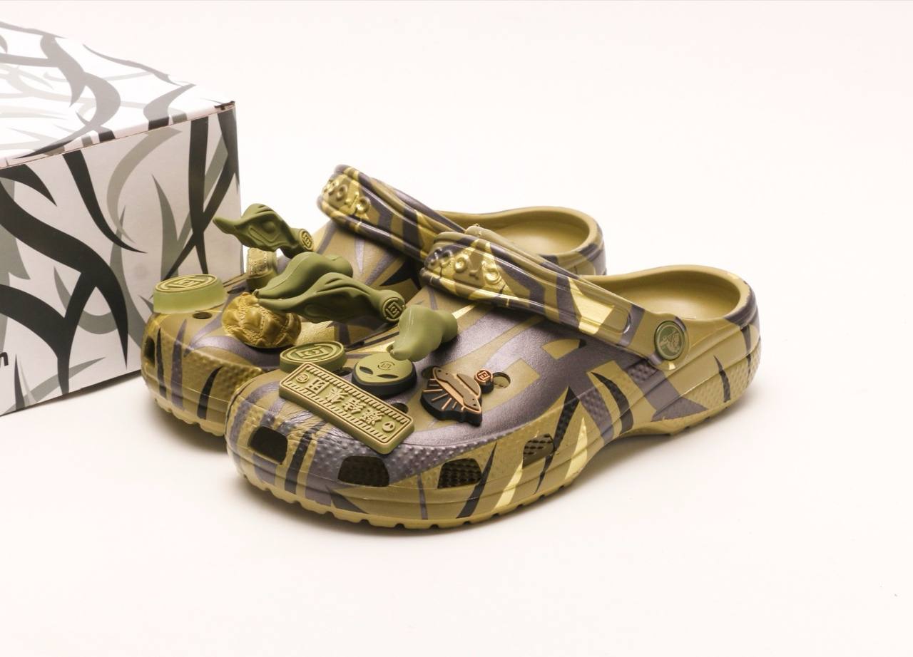 Clot x Crocs Olive