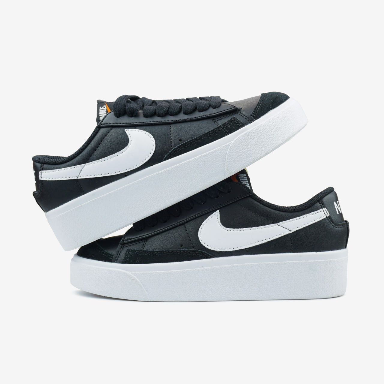 Nike Blazer Low Platform Black White