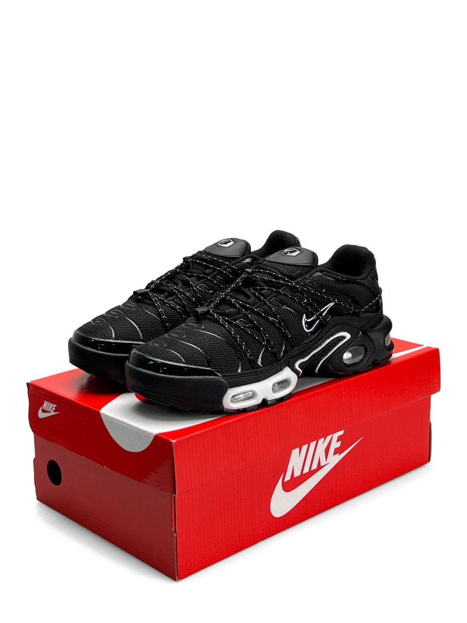 Nike Air Max Plus TN Lace Toggle Black White