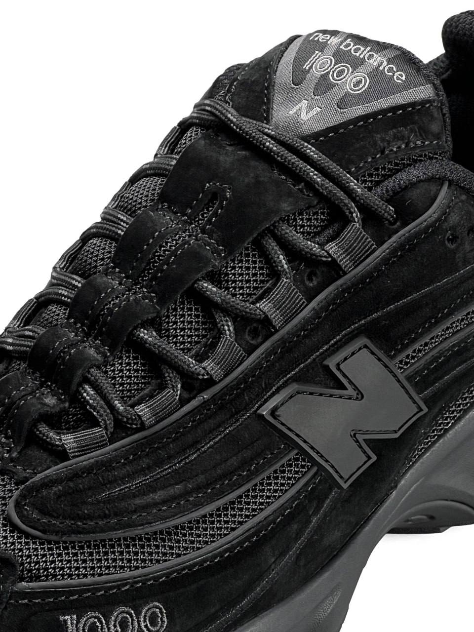 New Balance 1000 All Black Suede