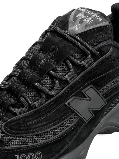 New Balance 1000 All Black Suede