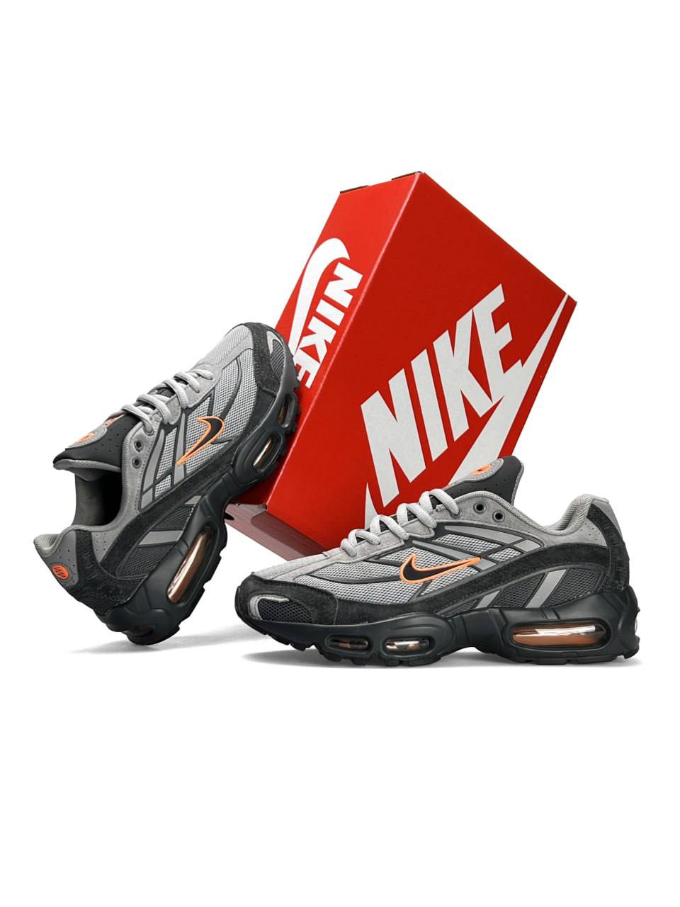 Nike Shox Ride Grey Black Orange / Dark Grey