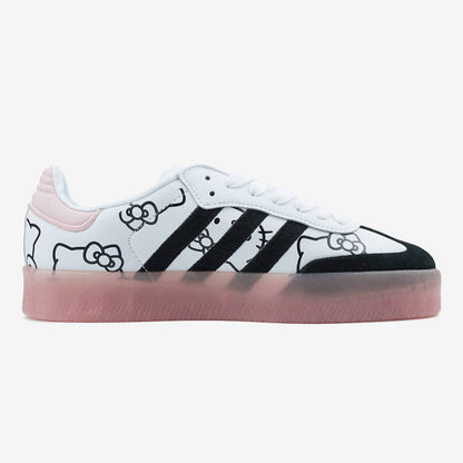 Adidas Samba XLG x Hello Kitty White Pink Black Platform