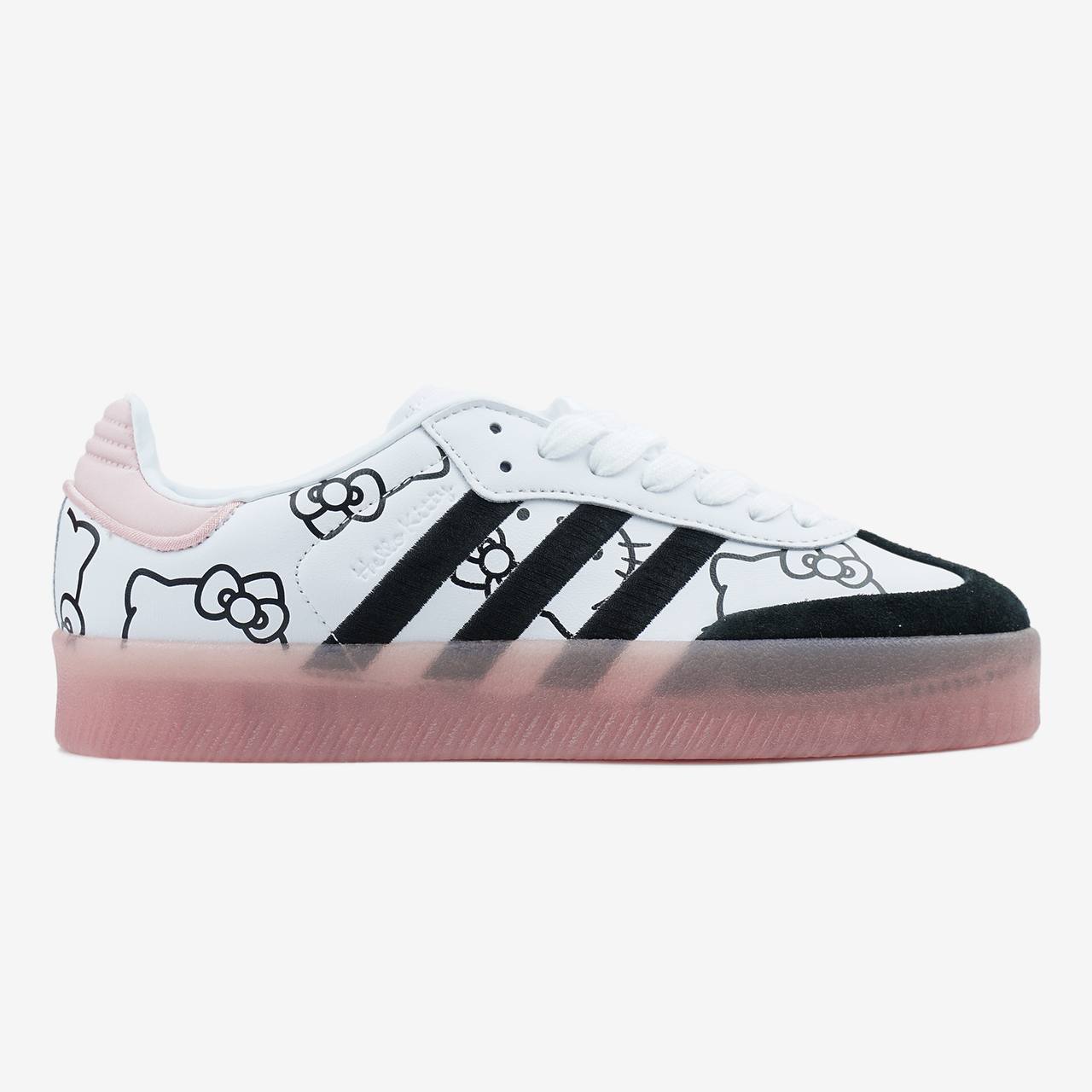 Adidas Samba XLG x Hello Kitty White Pink Black Platform