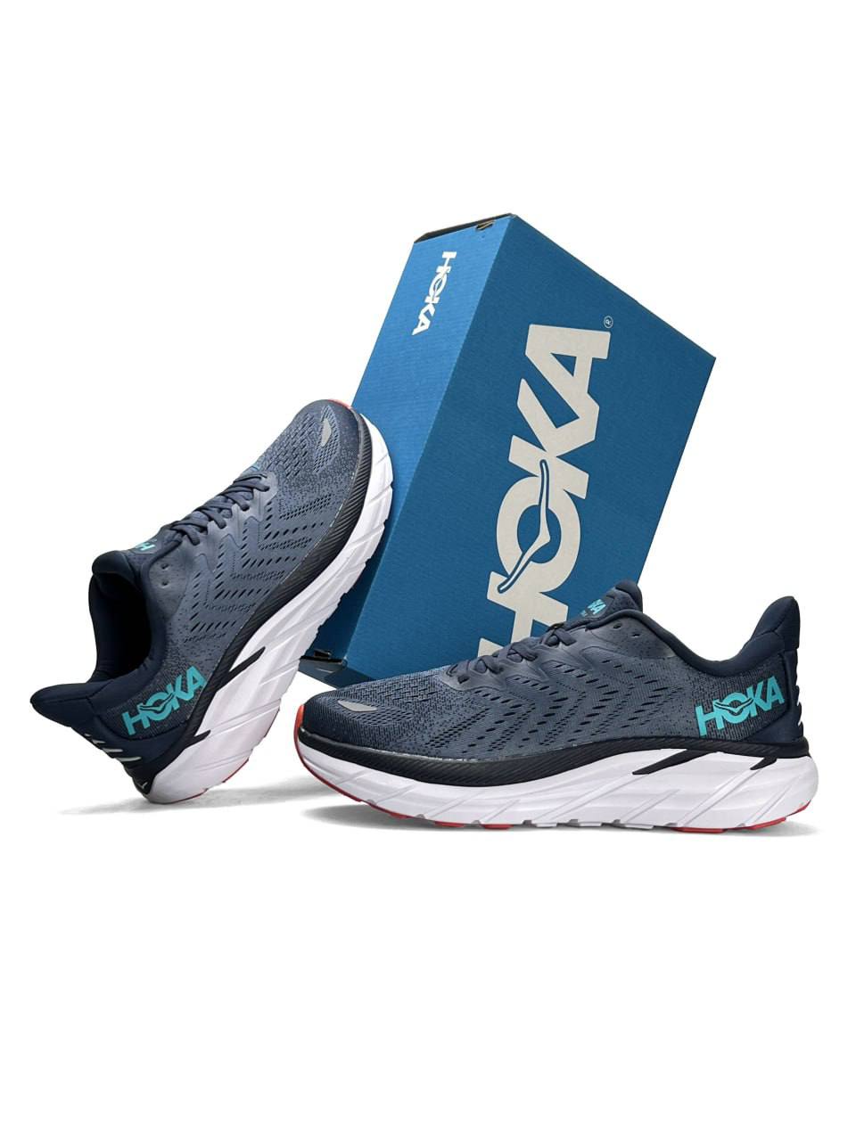 HOKA Clifton 8 Navy White