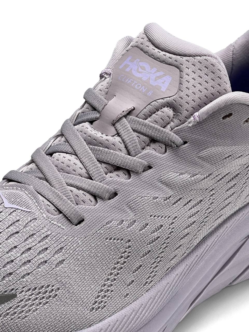 HOKA Clifton 8 Light Purple Grey