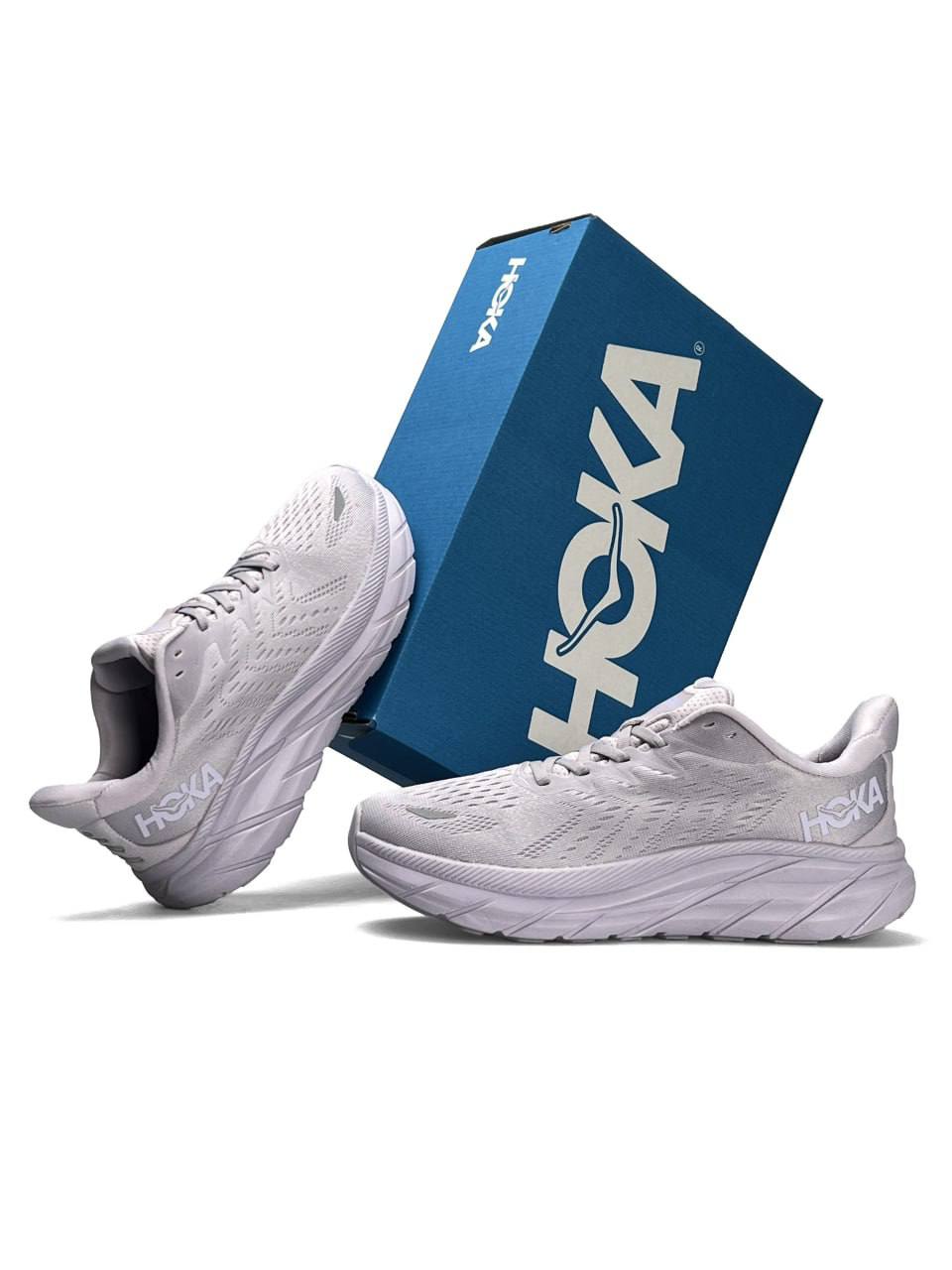 HOKA Clifton 8 Light Purple Grey