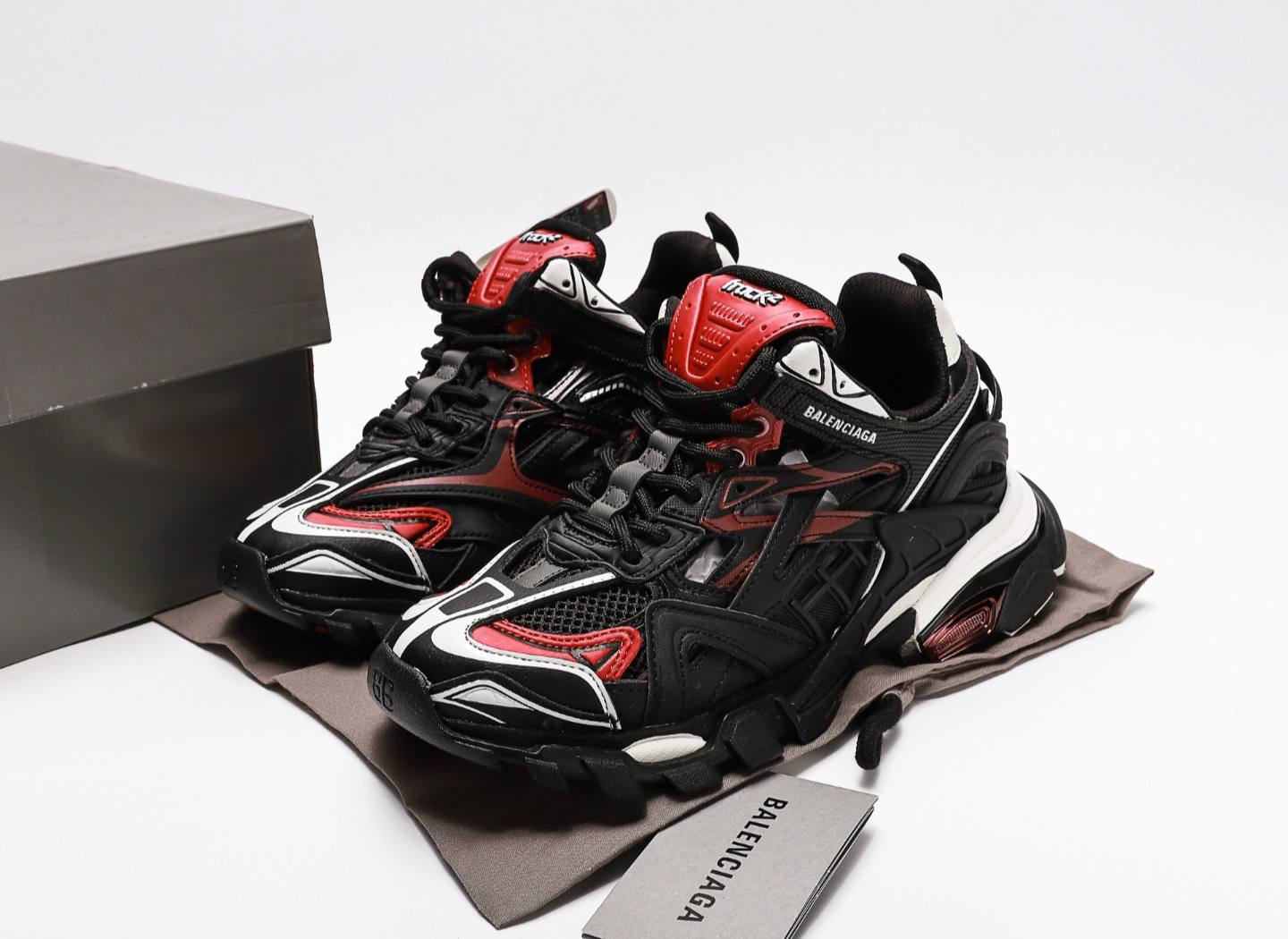 Balenciaga Track 2 Trainer Black Red