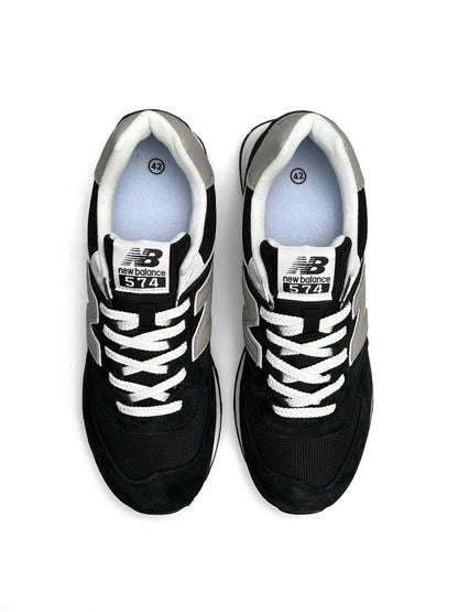 New Balance 574 Black Grey White