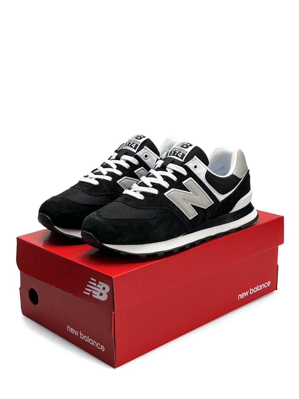 New Balance 574 Black Grey White