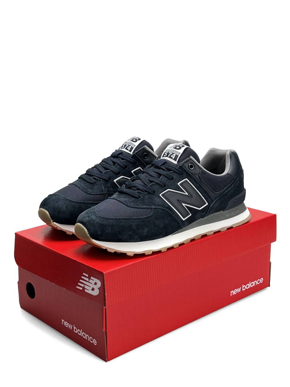 New Balance 574 Navy White