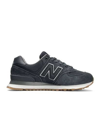 New Balance 574 Dark Grey White