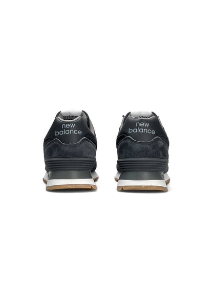 New Balance 574 Dark Grey White