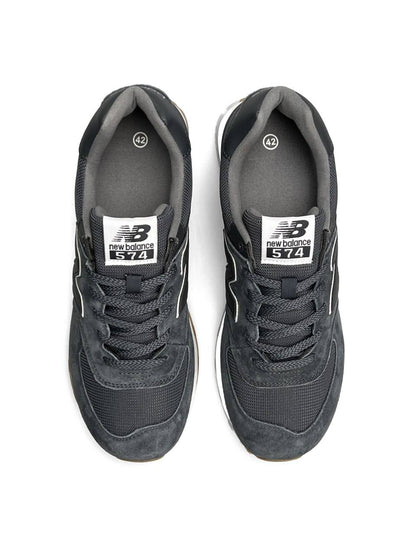 New Balance 574 Dark Grey White